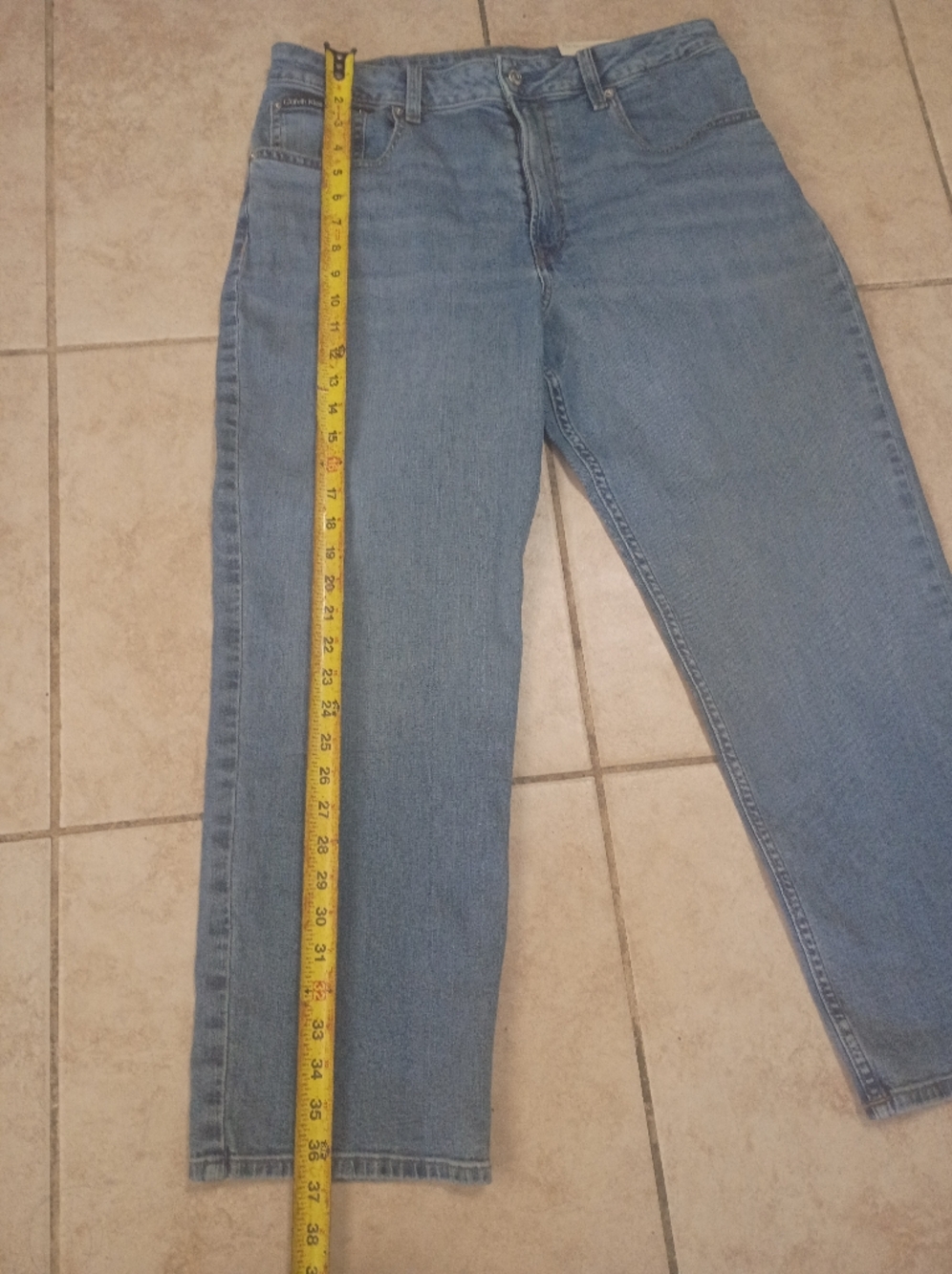 Calvin Klein Jeans Women's Straight Leg Light Blue Denim - Picture 4 of 12